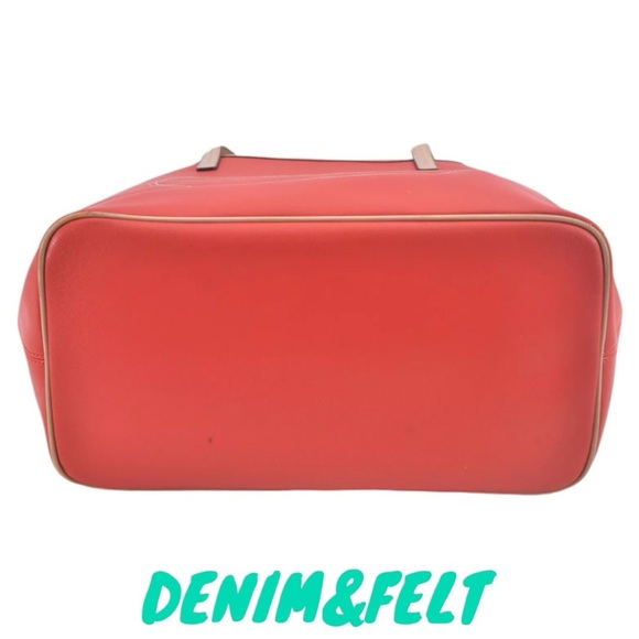 Coach Red Coated Canvas/Leather Metro Horse Carriage Shopper Tote Shoulder Bag♥️ - Picture 9 of 16